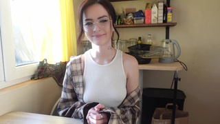 Nerdy bitch is a PEGGING MONSTER