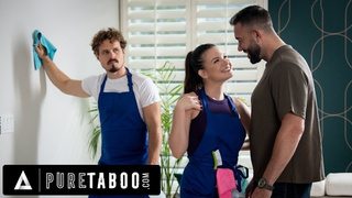 PURE TABOO House Cleaner Alison Rey Flirts With Rich Customer Will Pounder In Front Of Her Boy