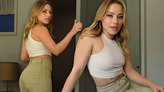 BREAKUP SEX with natural GIGANTIC REAR-END blonde - Anna Claire Cloud