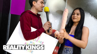 REALITY KINGS - Alexis Doll Asks Jordi To Fit A Massive Dildo In Her Booty Then Asks For The Real Thing