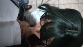 Come on teacher! I blow your dick and you help me pass the school year. Attractive suck job at school room